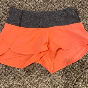 Lululemon speed shorts